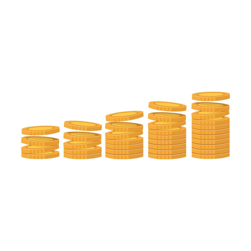 Stack of Gold Coins icon sign vector