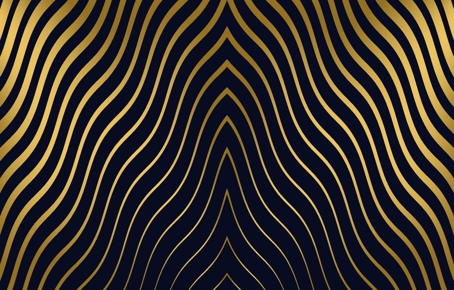 Fondo de patrón ondulado dorado abstracto vector