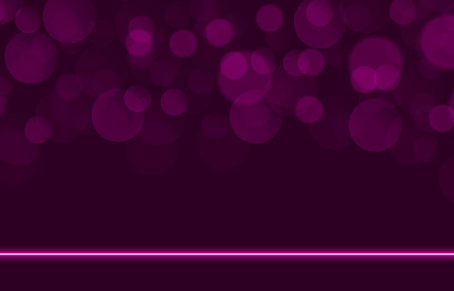 Stylish neon purple bokeh lights background vector