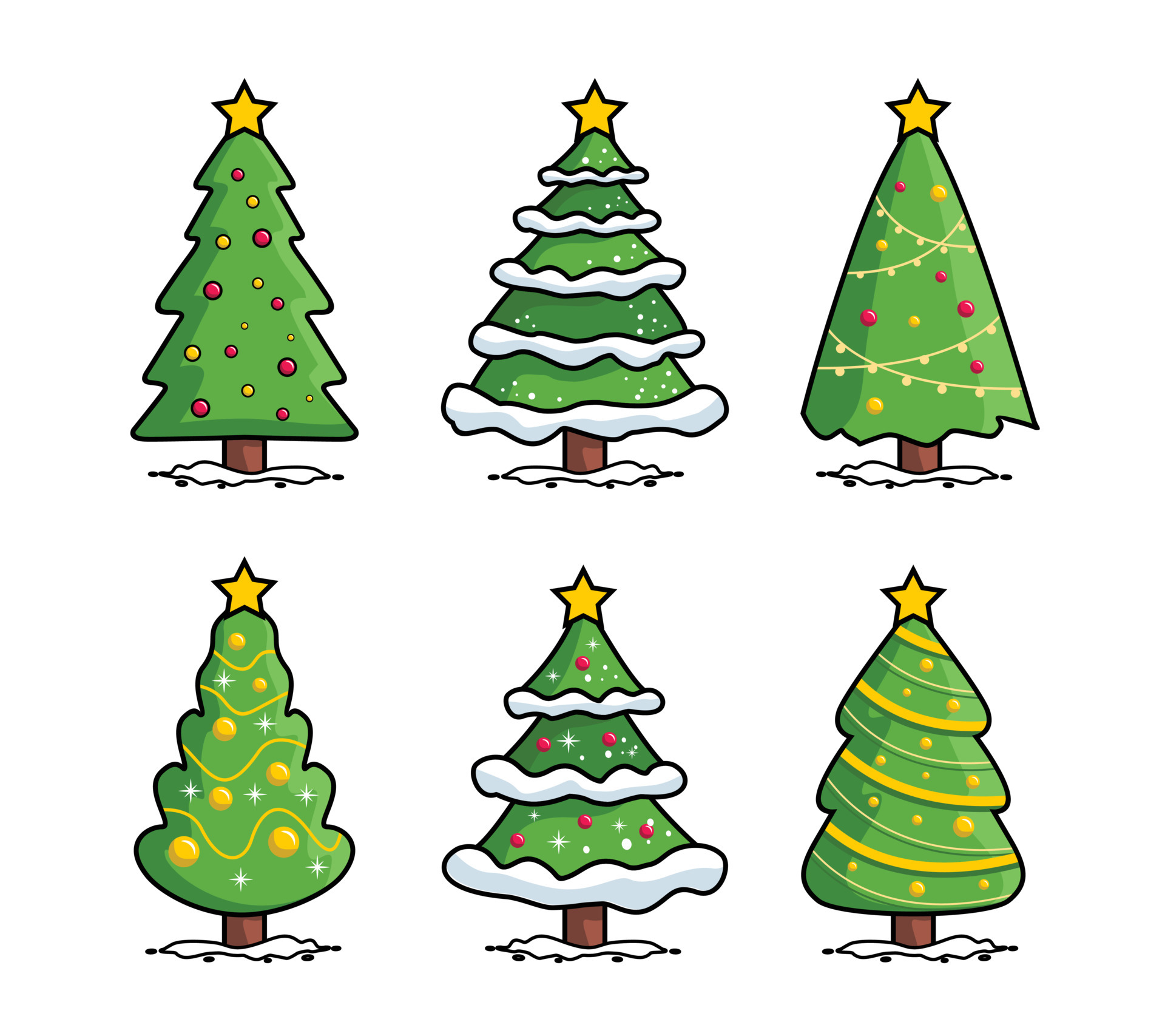 Merry Christmas Pine Tree Cartoon Collection Set 4585896 Vector Art at Vecteezy Merry Christmas Pine Tree Cartoon Collection Set 4585896 Vector Art at Vecteezy