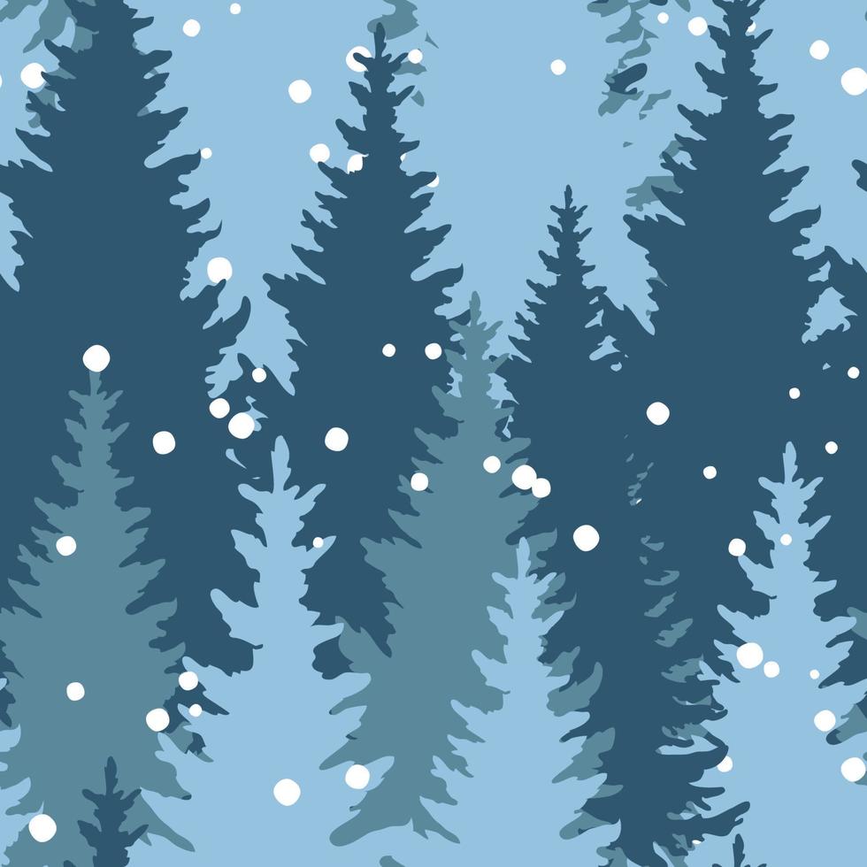 Christmas tree pattern. Christmas design. Vector illustration