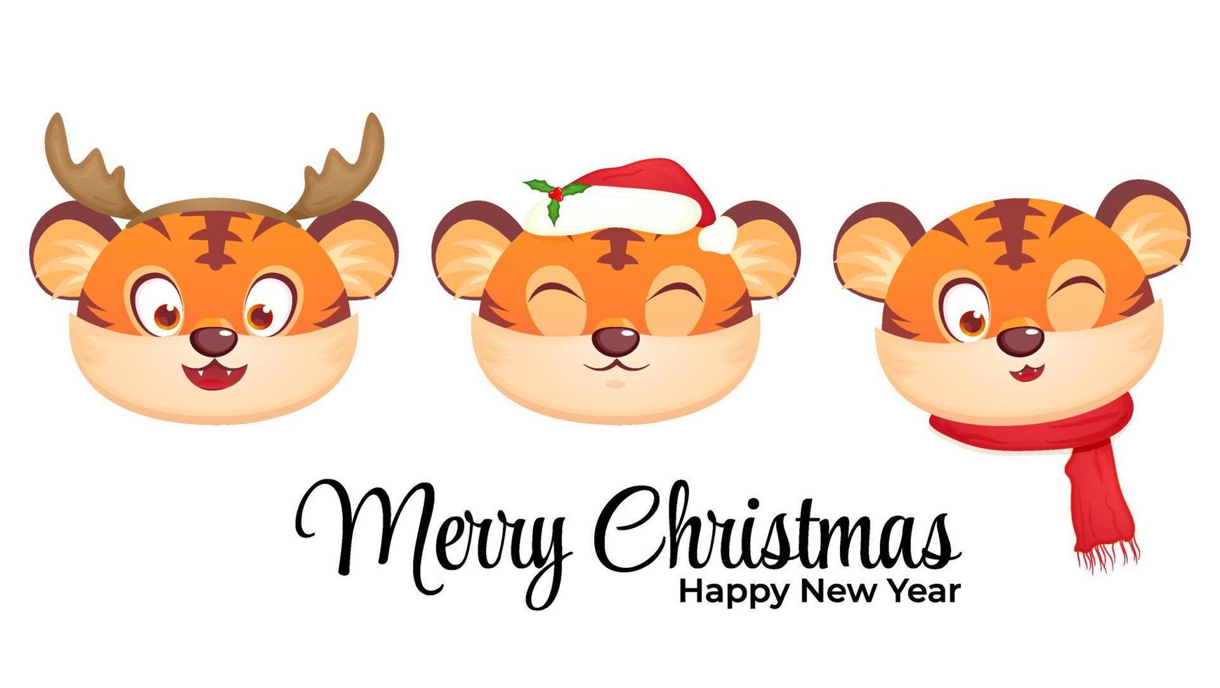 Merry christmas and happy new year. chinese new year vector