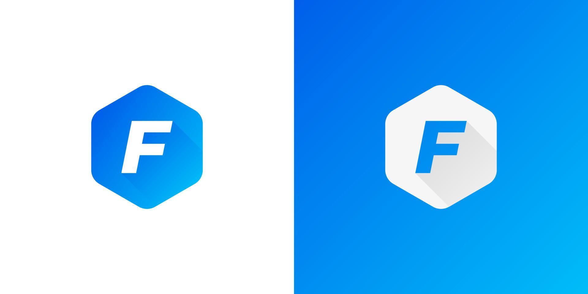 Diseño de logotipo letra f. concepto moderno del logotipo de la letra f. vector