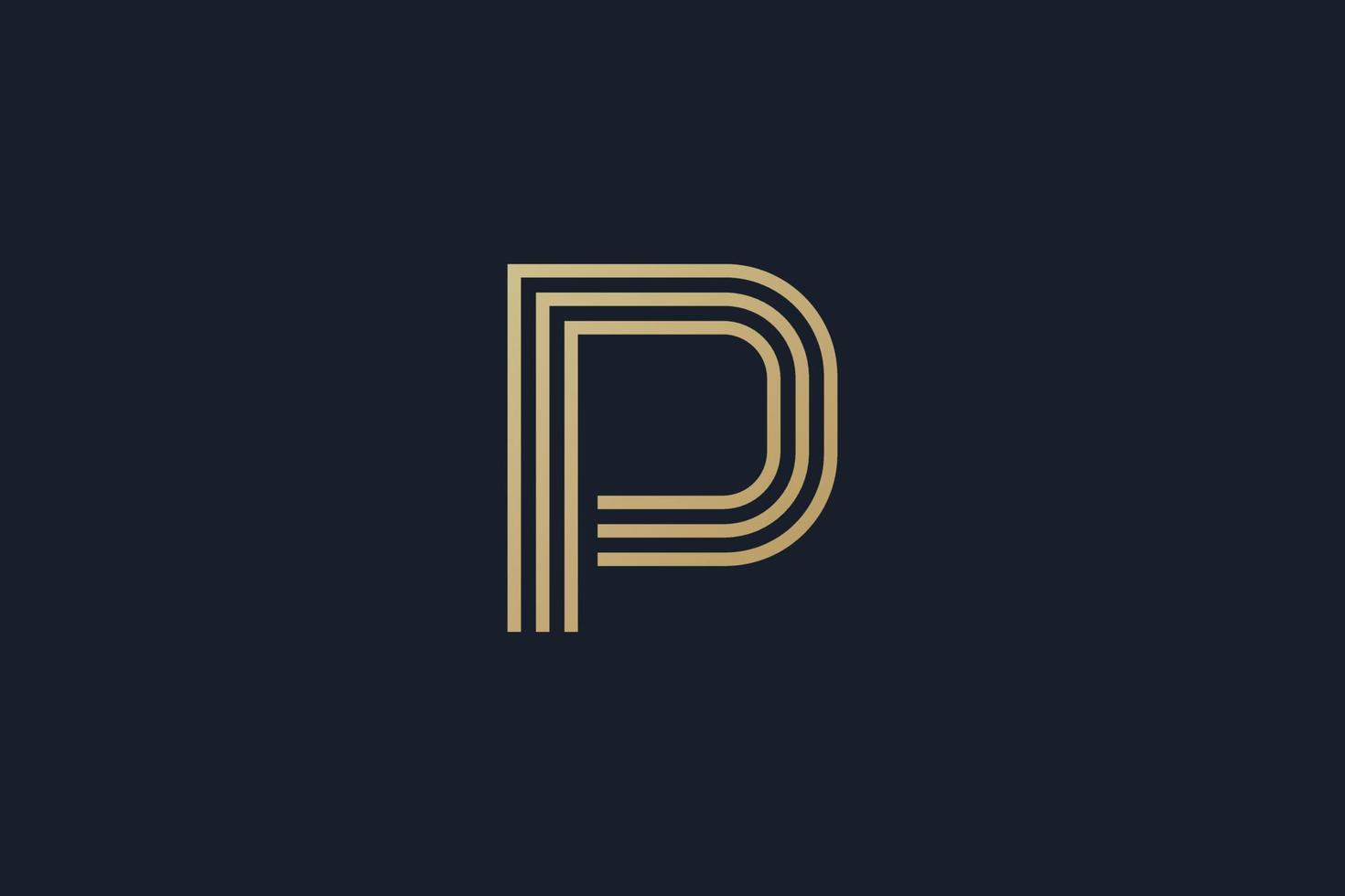 P logo . Letter P logo design . modern letter P logotype . vector illustration