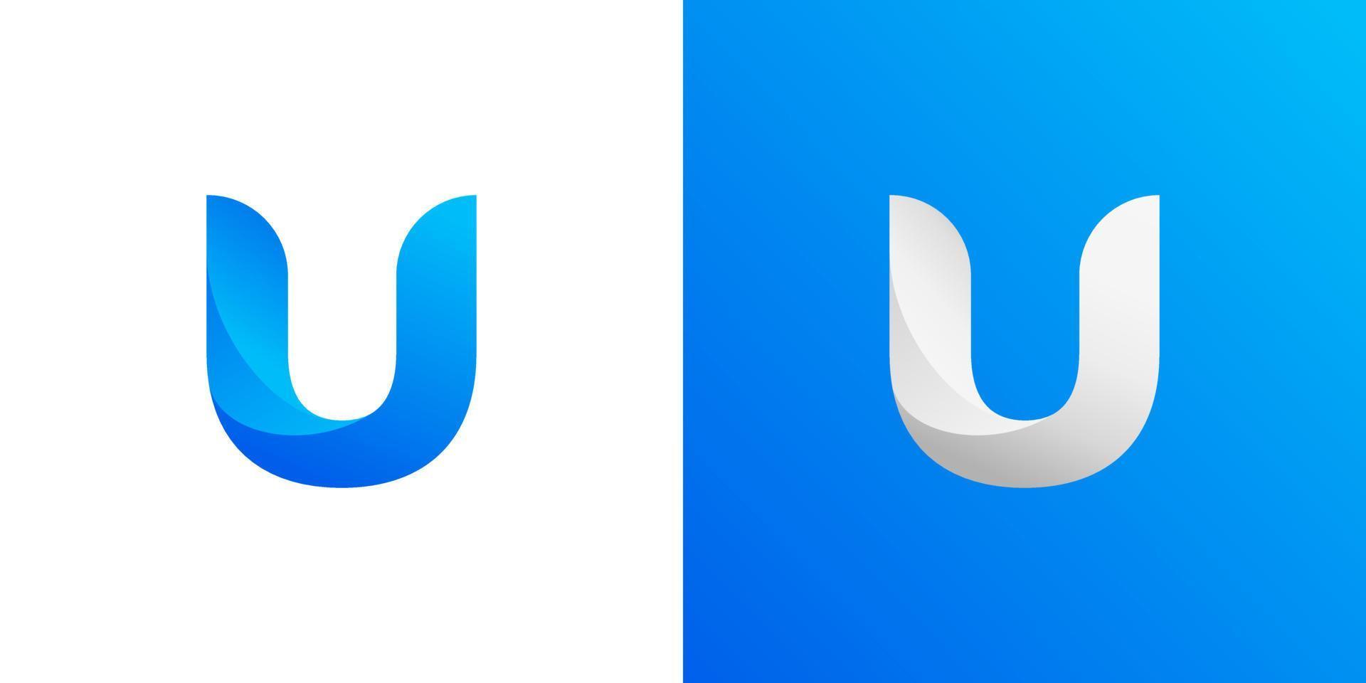 Letter U logo. Icon design. Template elements vector