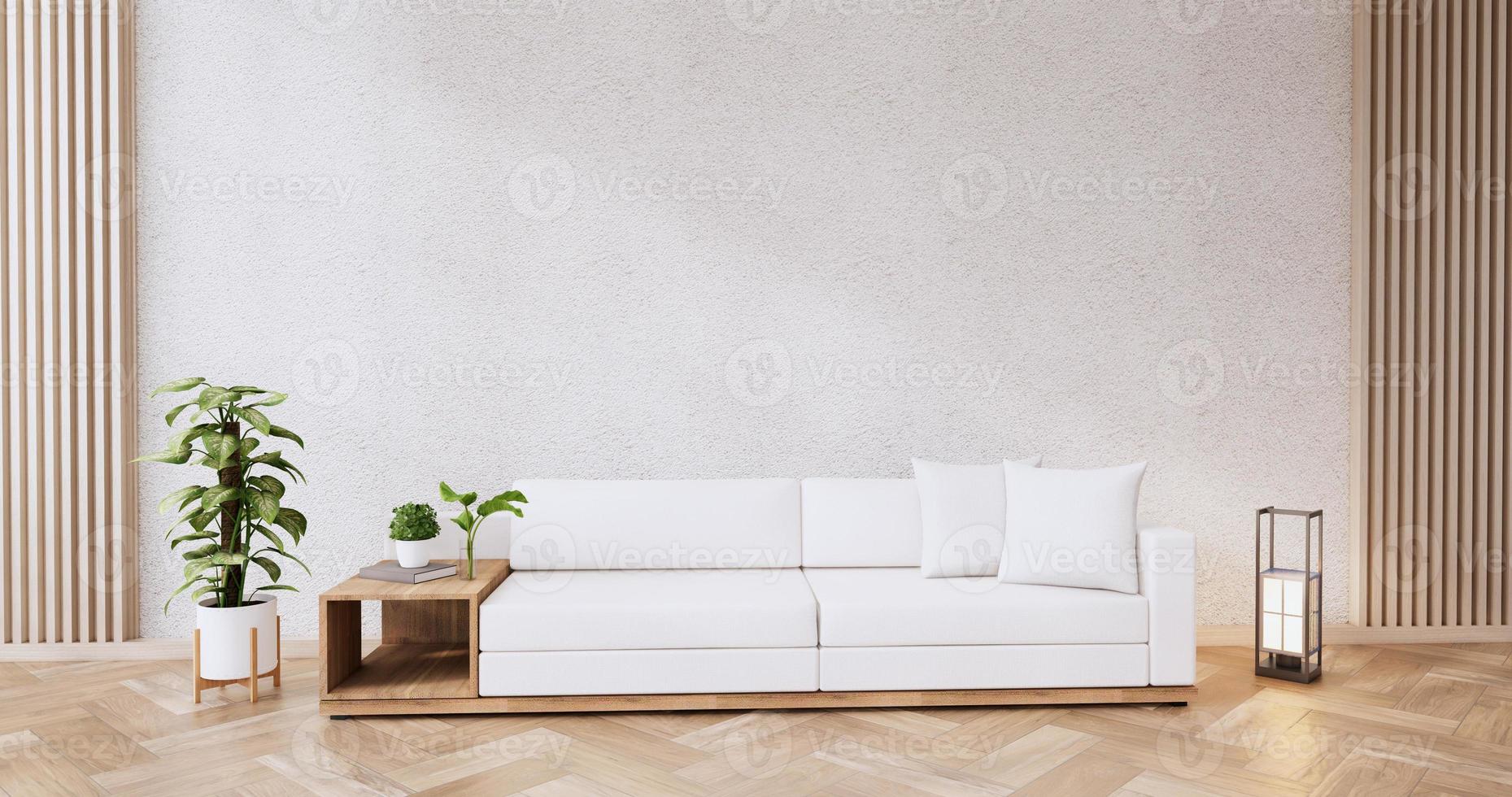 Sofa furniture and mockup modern room design minimal.3D rendering photo