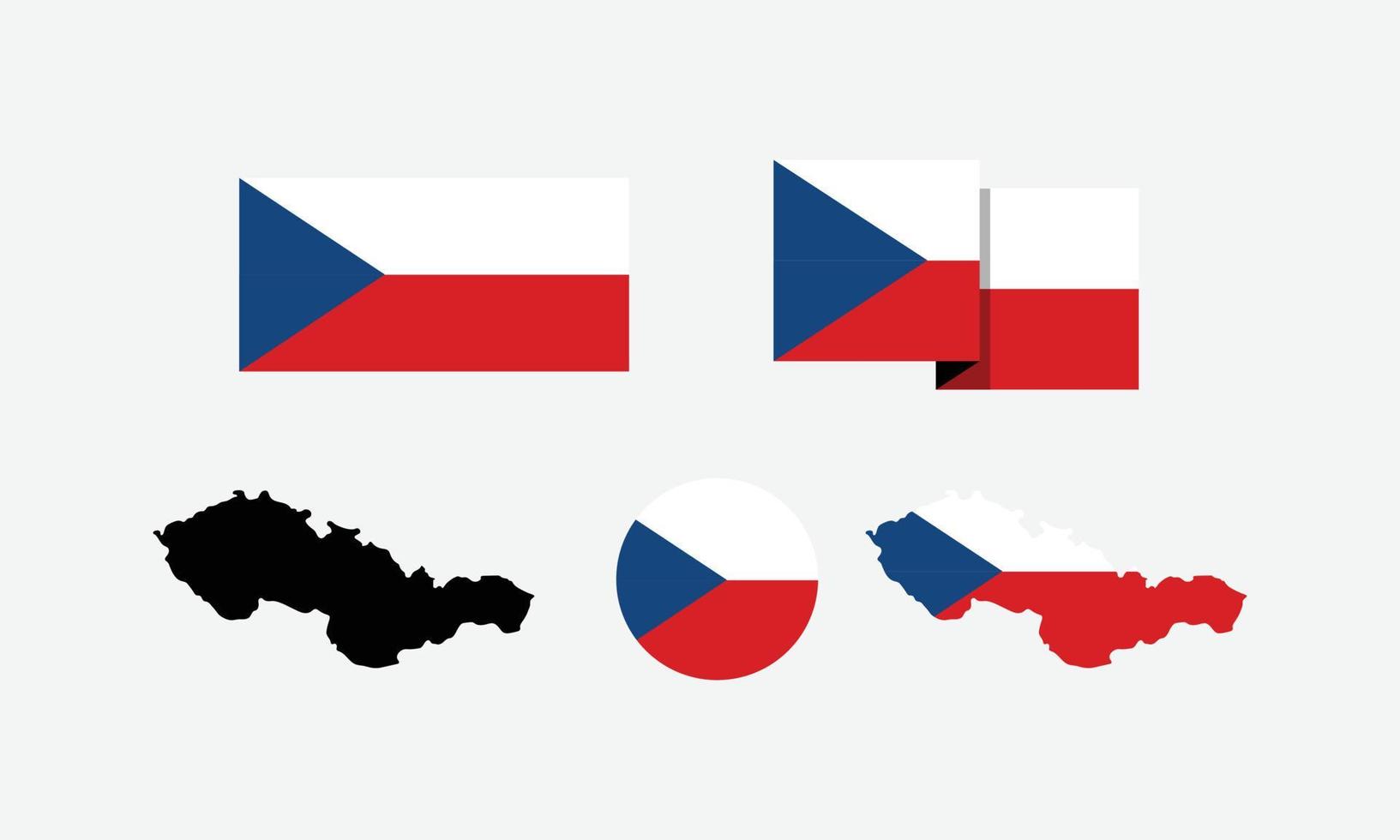 Atributos de Checoslovaquia. bandera en rectángulo, redondo y mapas. conjunto de de elementos para el día de celebración nacional. 4586981 Vector en Vecteezy