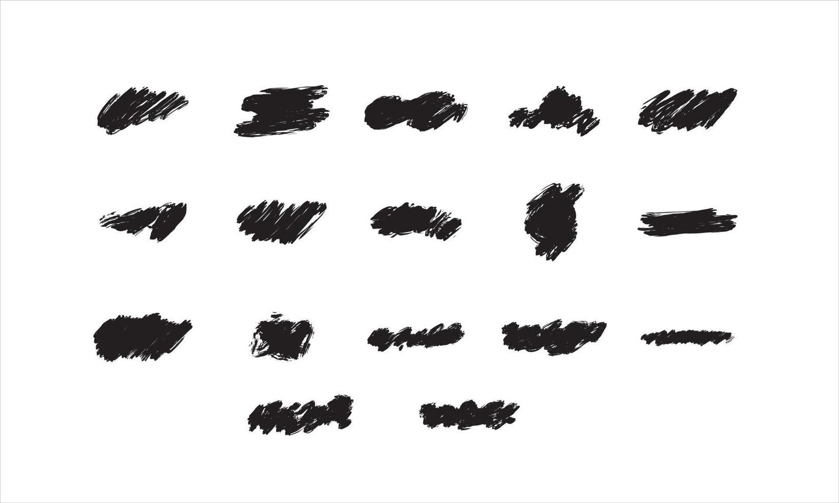 set of scribble stroke vector illustration for Graphic Design Resources