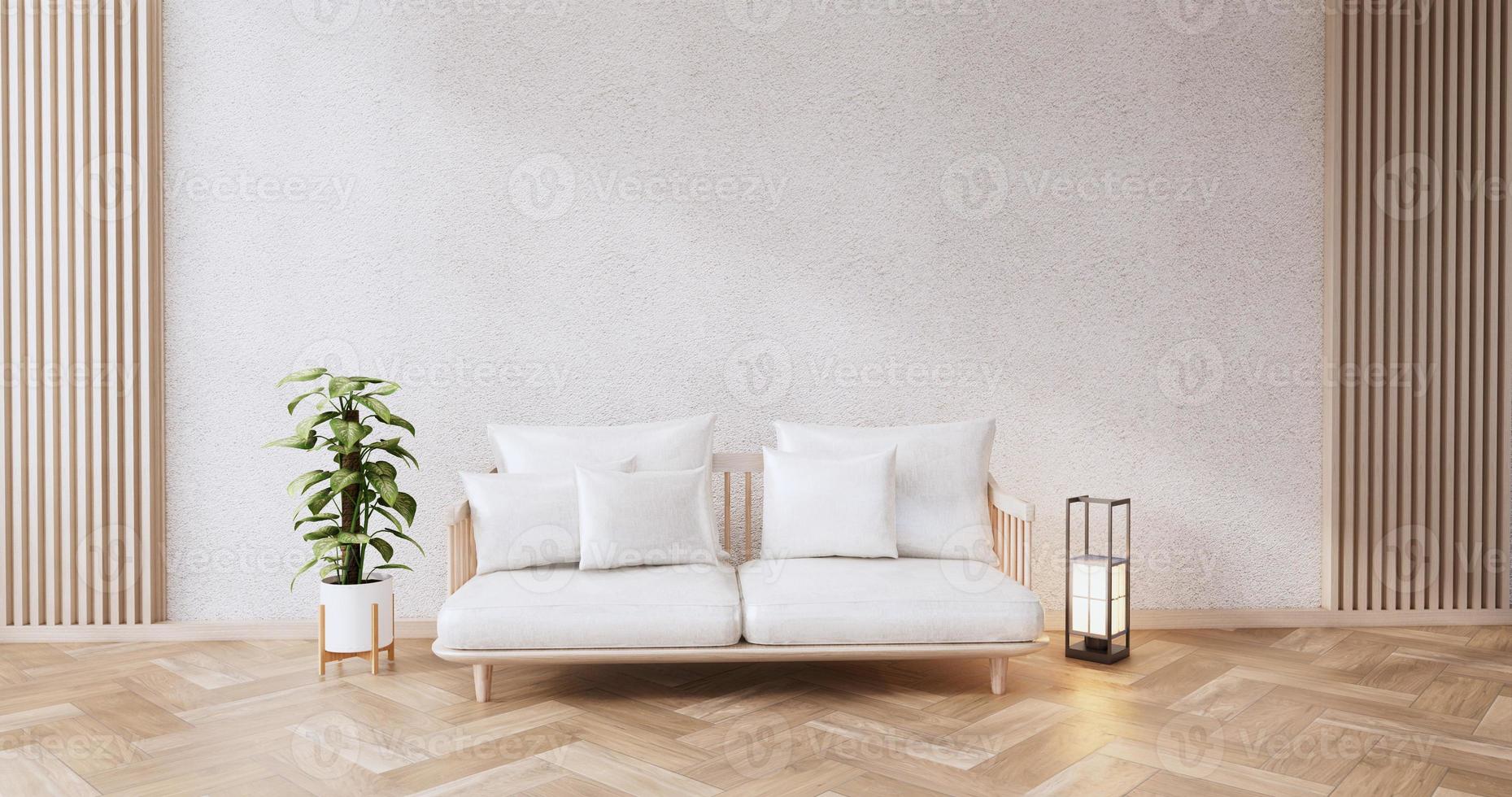 Sofa furniture and mockup modern room design minimal.3D rendering photo