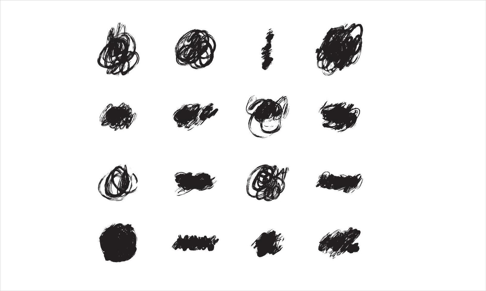 set of scribble stroke vector illustration for Graphic Design Resources