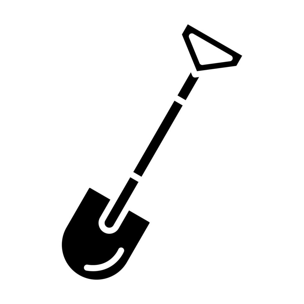 Shovel Glyph Icon vector