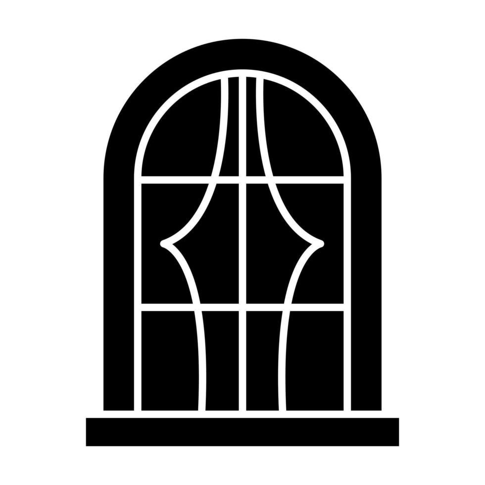 Window Glyph Icon vector