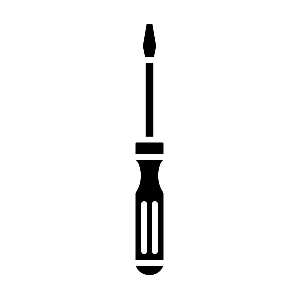 Screw Driver Glyph Icon vector