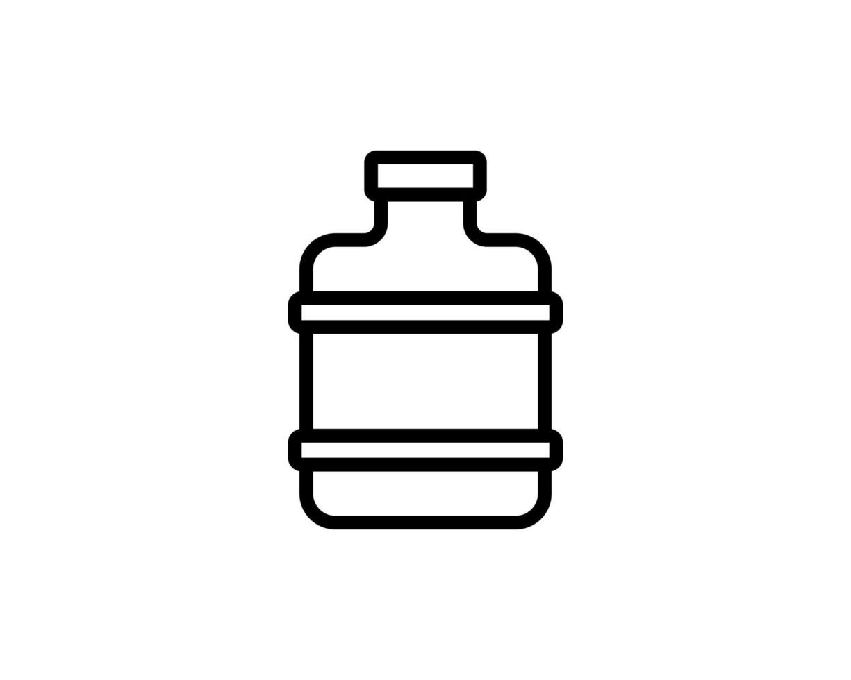 Bottled Water for Water Cooler line icon. Big Bottle of Water vector outline sign.