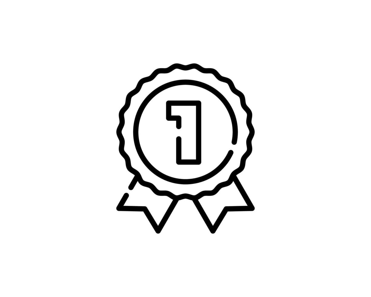 Vector award icon. Medal, achievement concepts. Premium quality graphic design. Modern signs, outline symbols collection, simple thin line icons set for websites, web design, mobile app, infographics