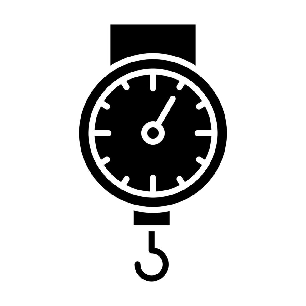 Steelyard Glyph Icon vector