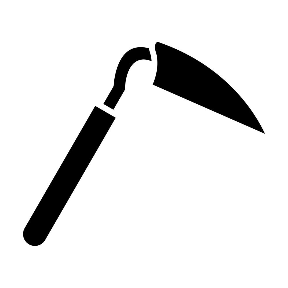 Hoe Glyph Icon vector