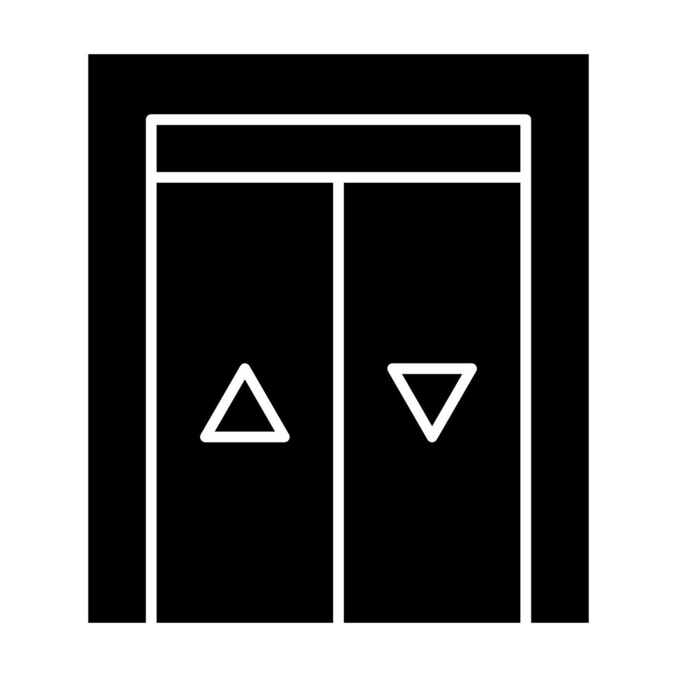 Elevator Glyph Icon vector