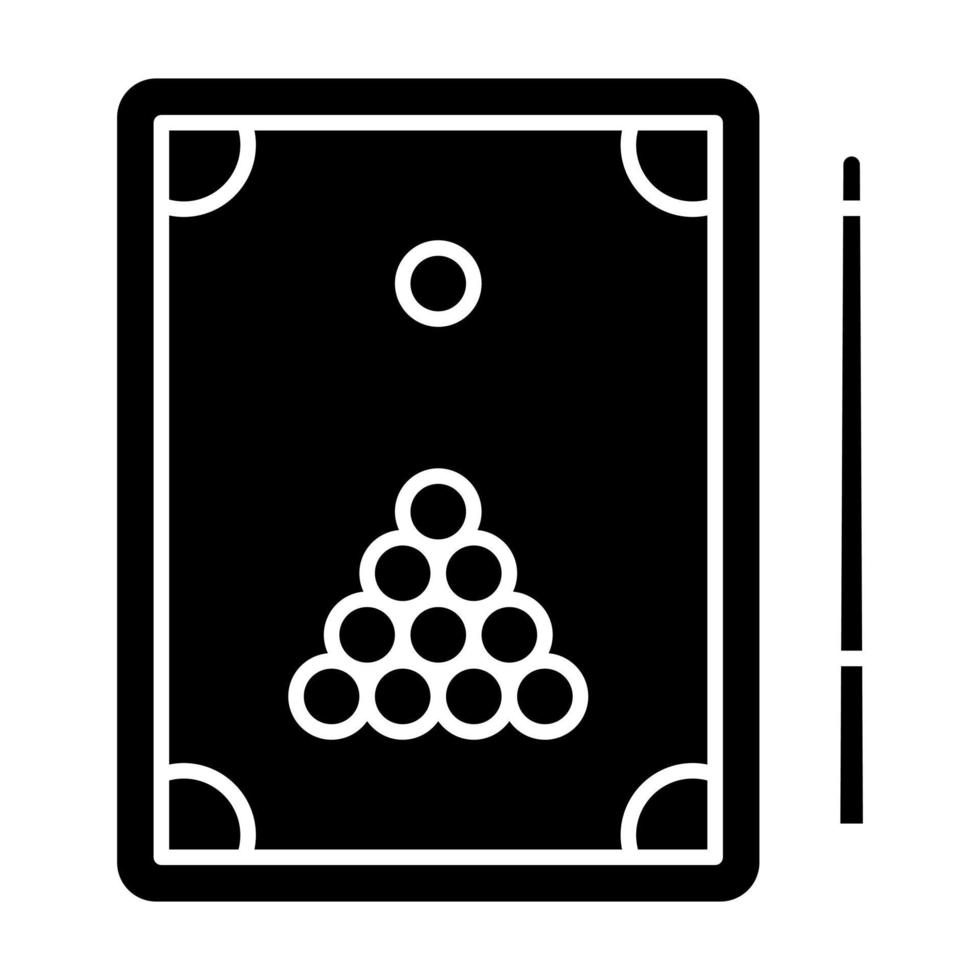 Billiards Glyph Icon vector