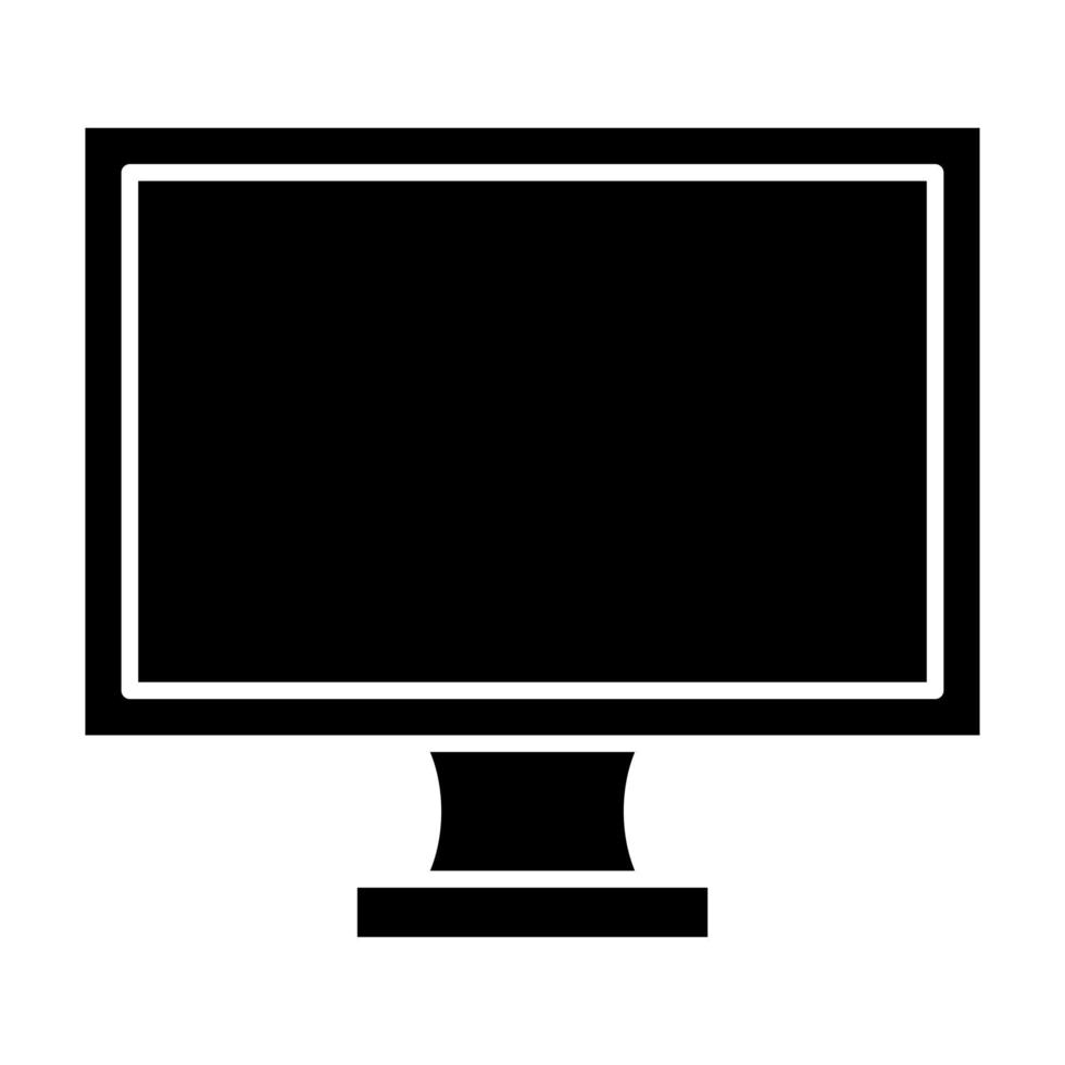 Television Glyph Icon vector