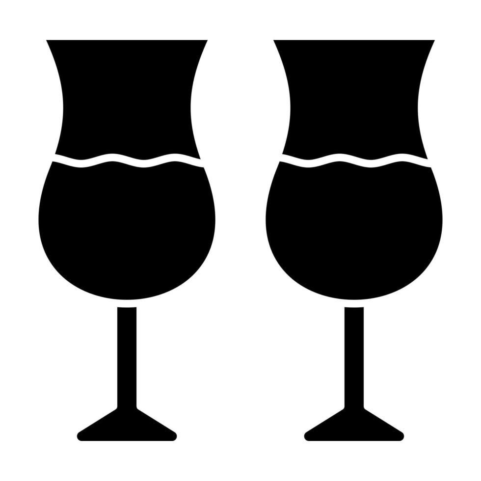 icono de glifo de bebidas vector