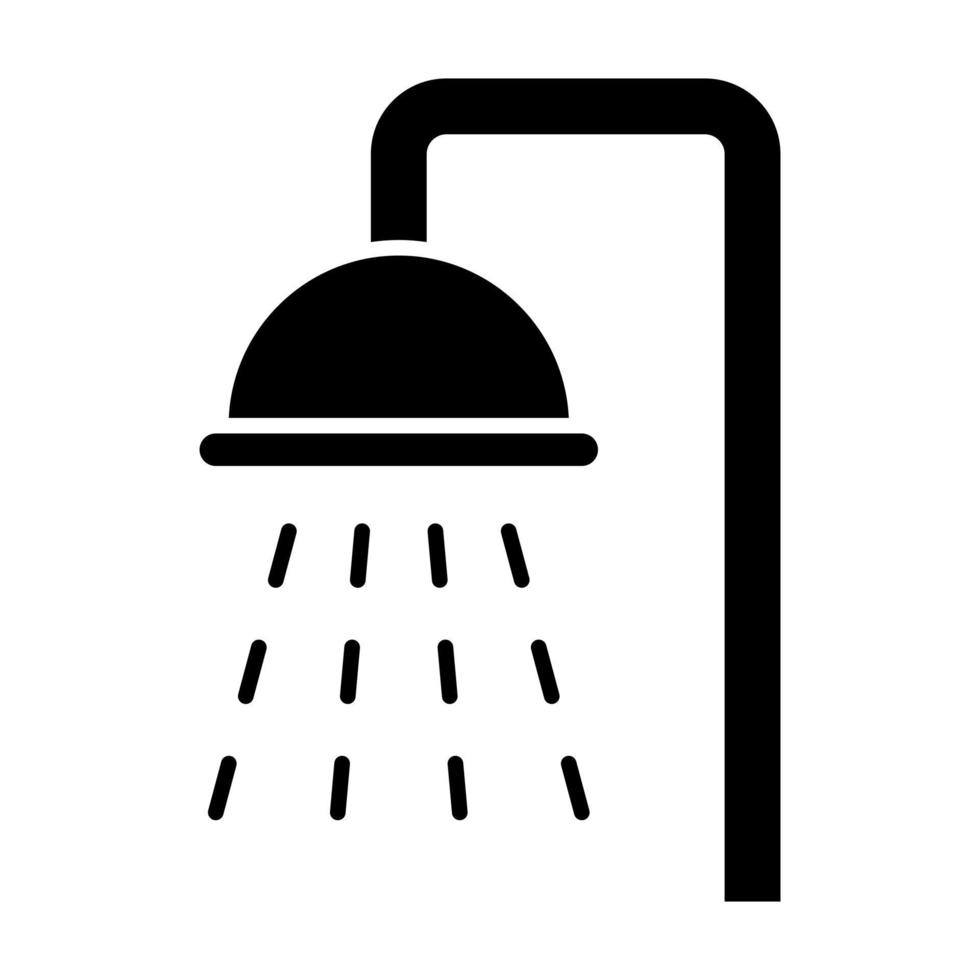 Shower Glyph Icon vector