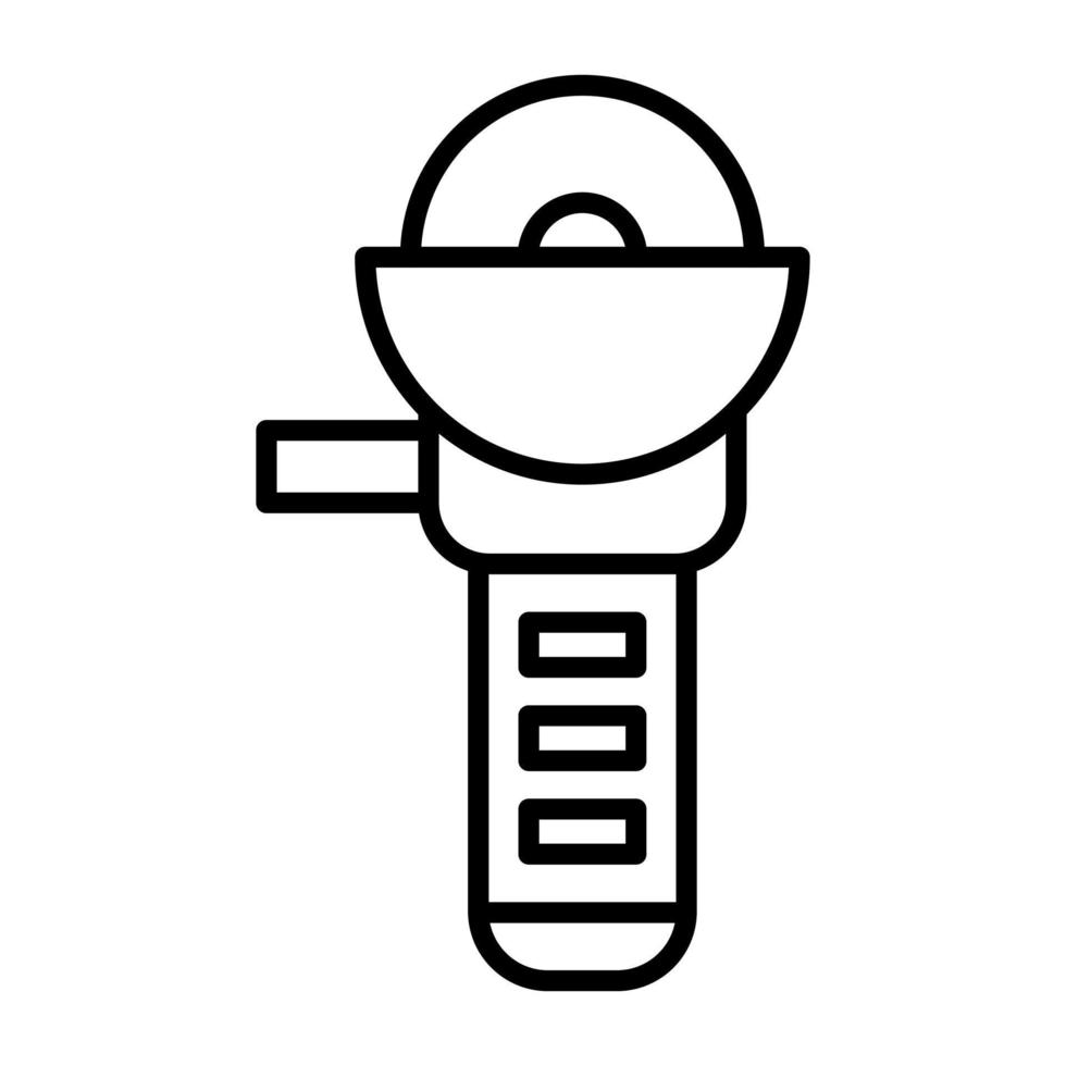 Grinder Tool Line Icon vector