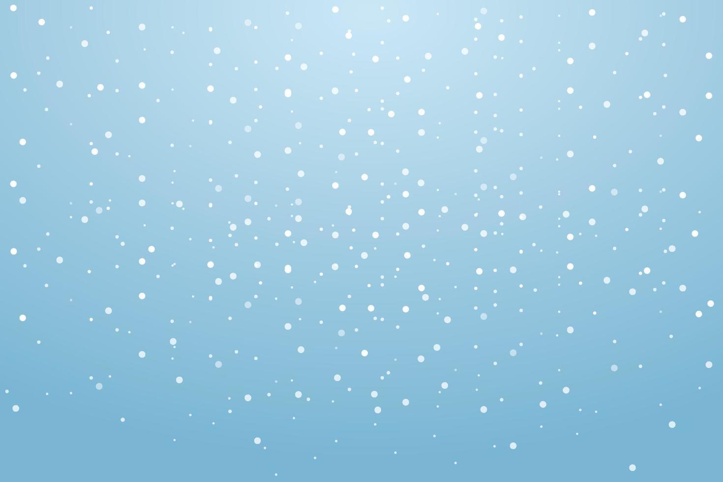 Christmas snow falling background vector