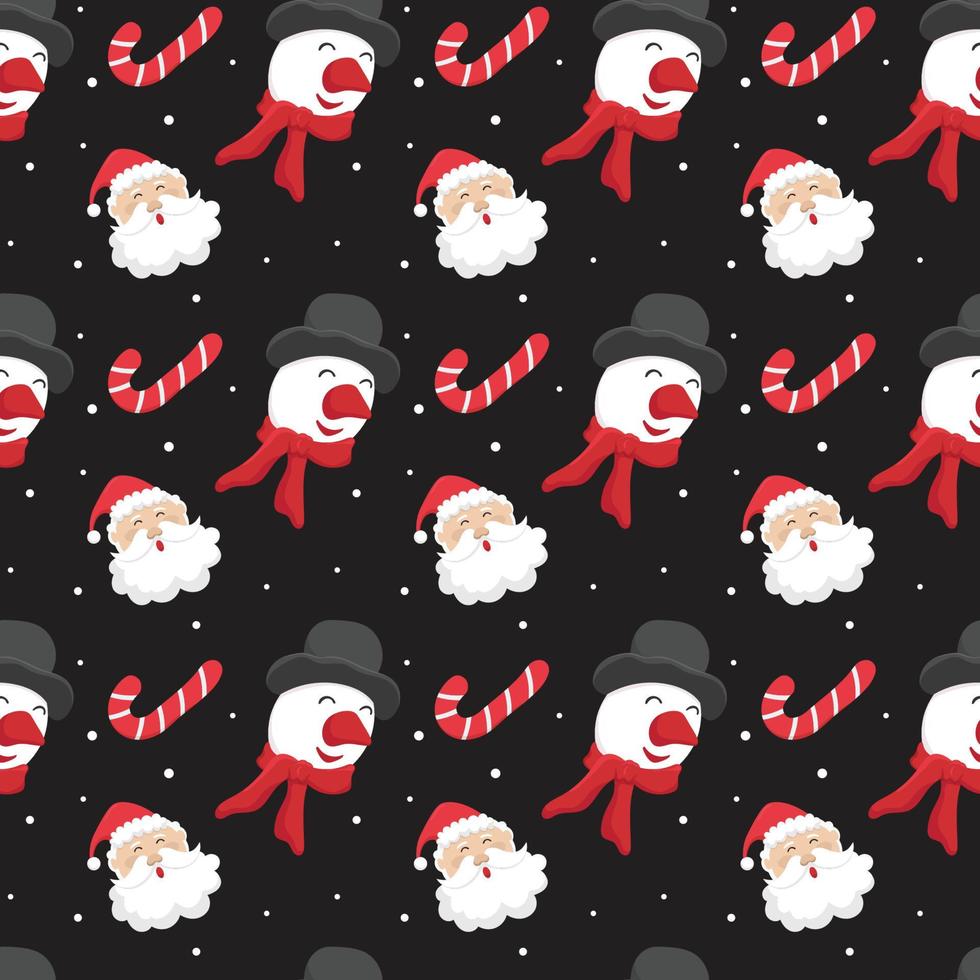 Seamless pattern background with christmas design vector
