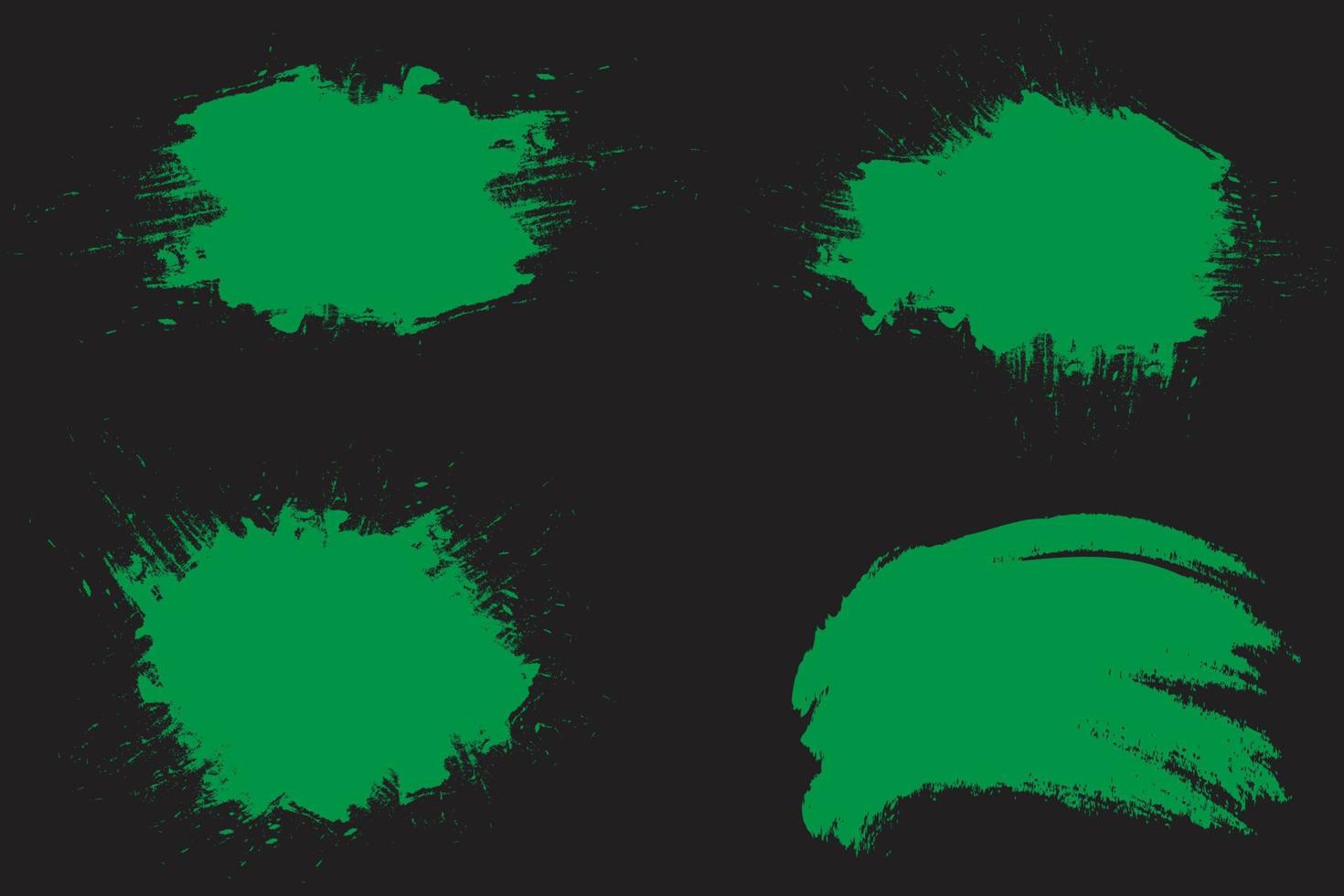 Green painted grunge abstract background vector
