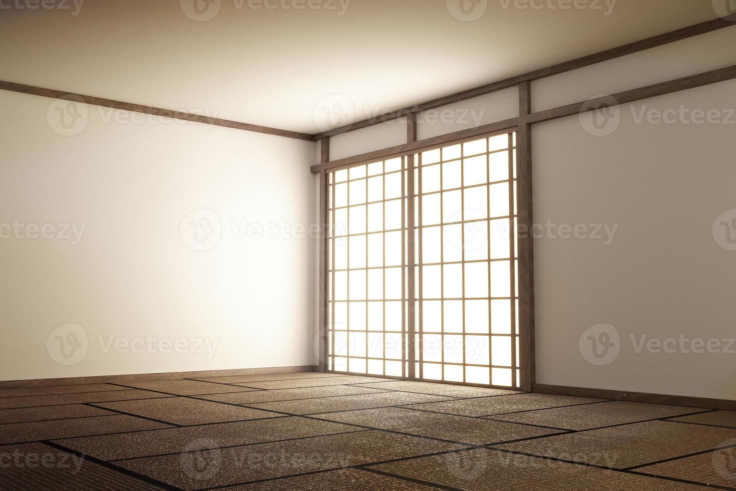 Room Japan Style - Mock up interior design. 3d rendering photo