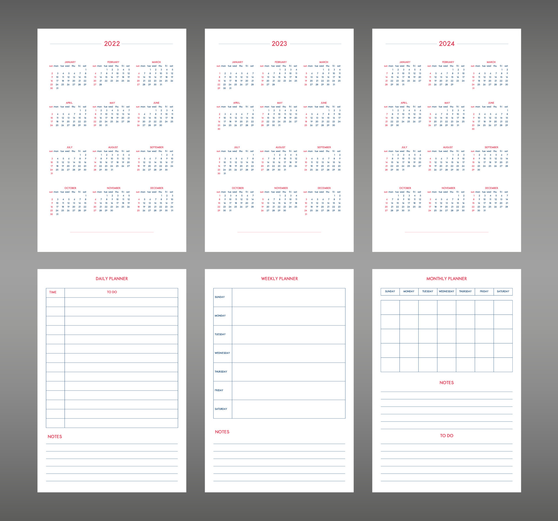 2022 2023 2024 2025 Calendar Daily Weekly Monthly Personal Planner Diary Template In Classic 2022 2023 2024 2025 Calendar Daily Weekly Monthly Personal Planner Diary Template In Classic