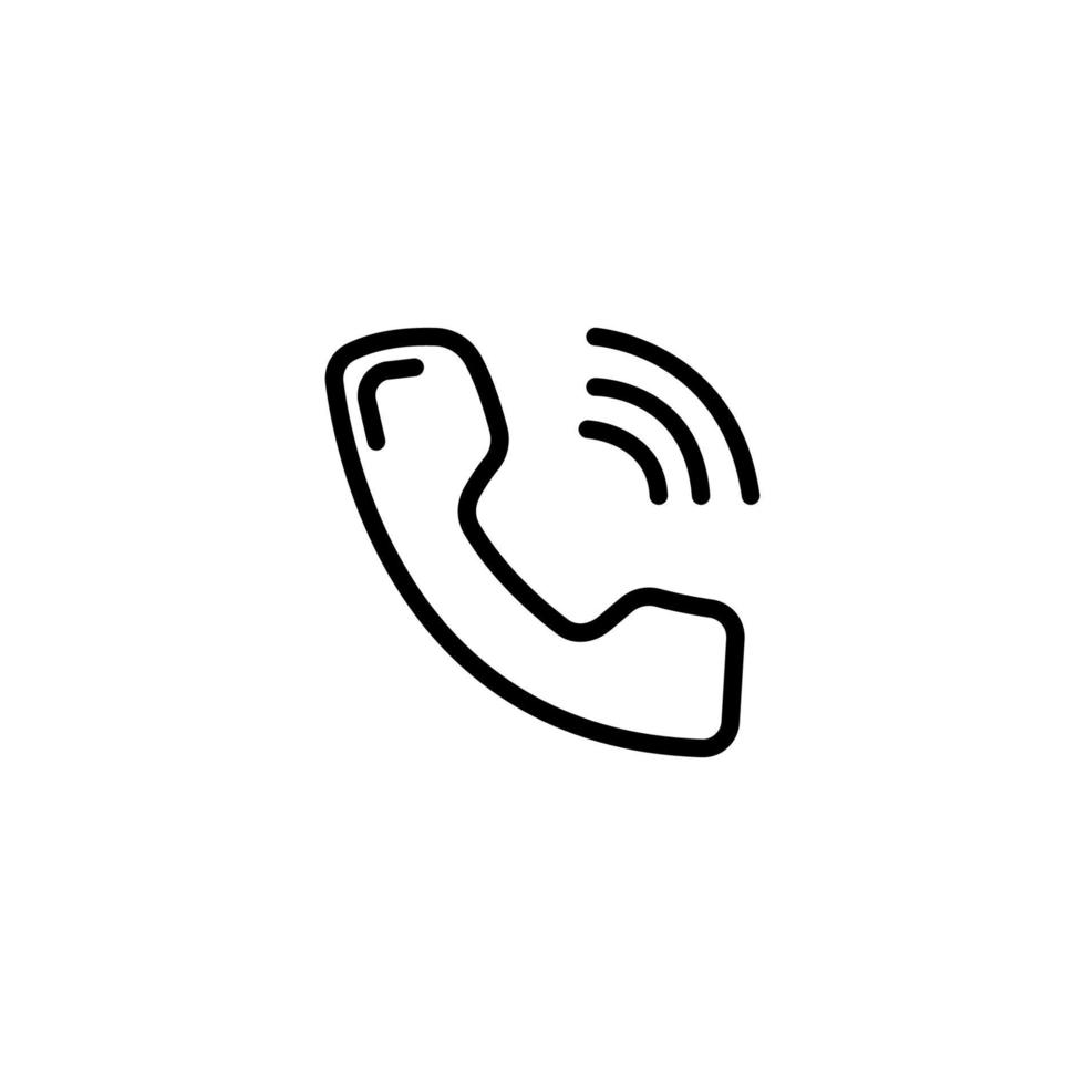 Phone line icon. Design template vector