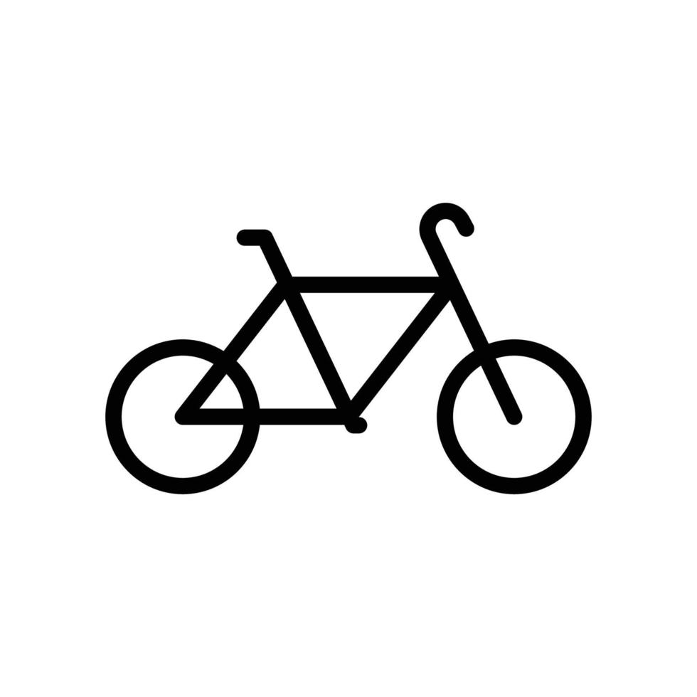 icono de bicicleta. icono de estilo de contorno. simple ilustración. trazo editable. vector de plantilla de diseño