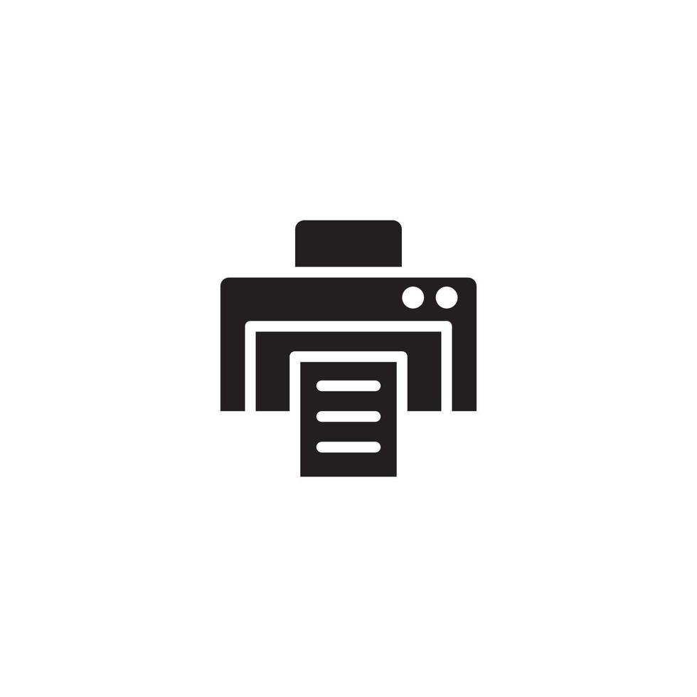 Printer icon. the icon can be used for application icon, web icon, infographic. All types of print. Editable stroke. Design template vector