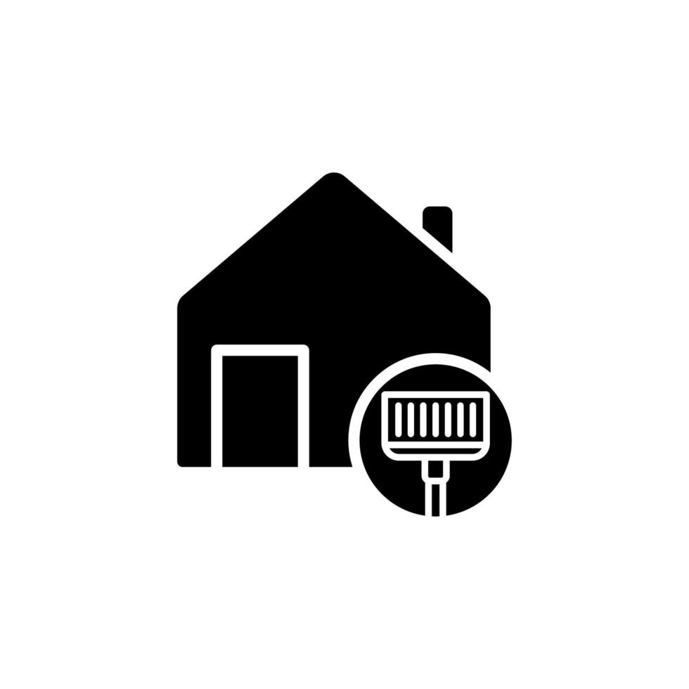 clean house icon, home wash. cleaning house. simple design editable. Design template vector