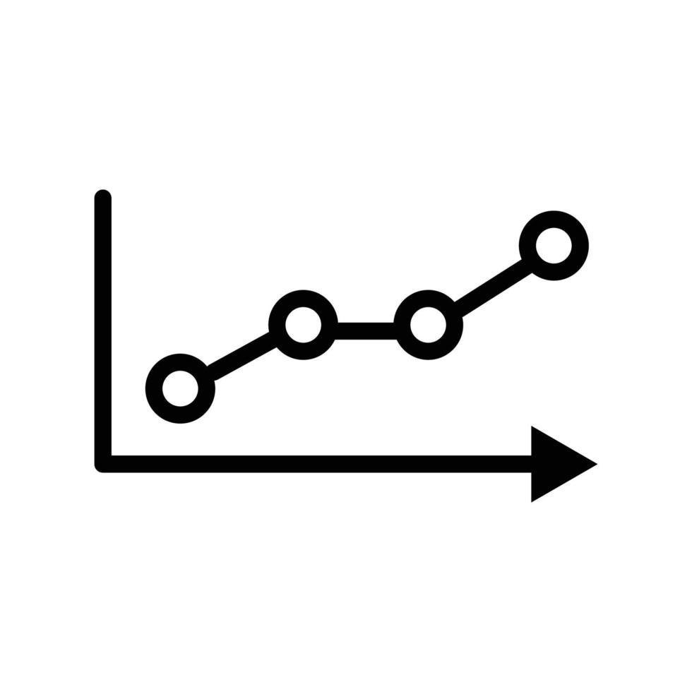 Statistics line icon. Business symbol. simple illustration. Editable stroke. Design template vector