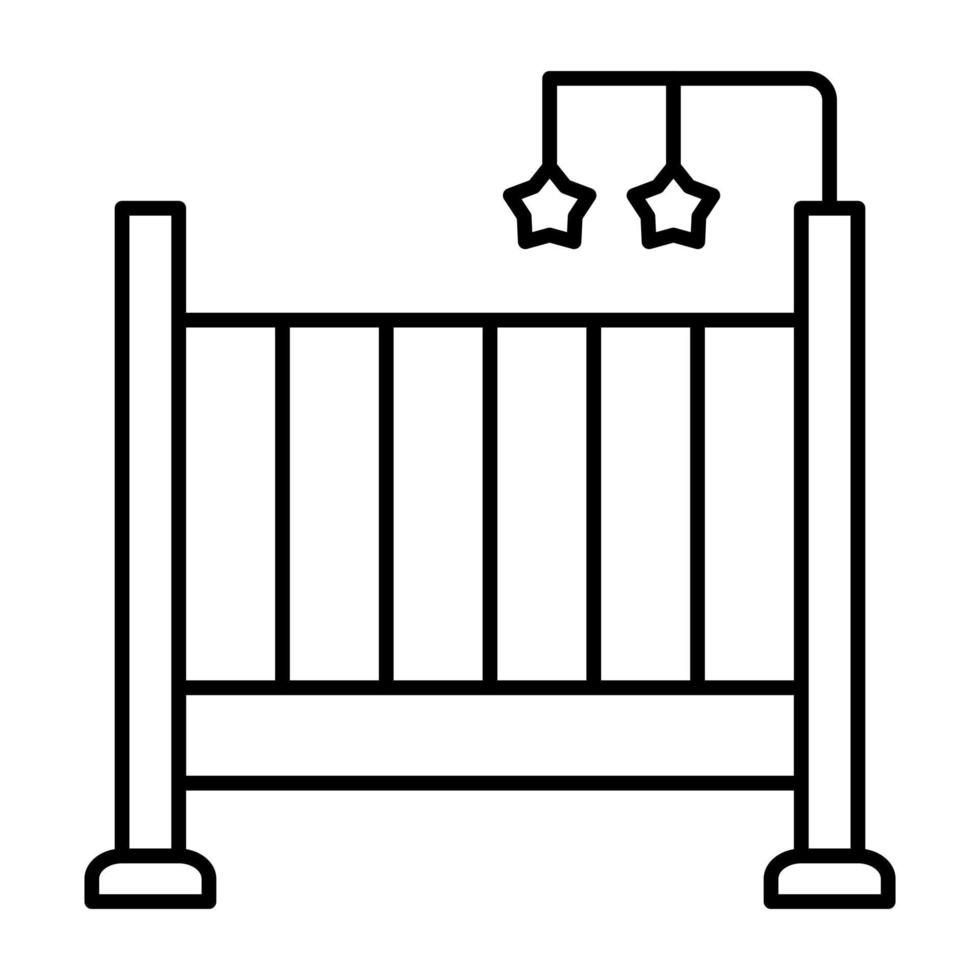 Crib Line Icon 4590702 Vector Art at Vecteezy