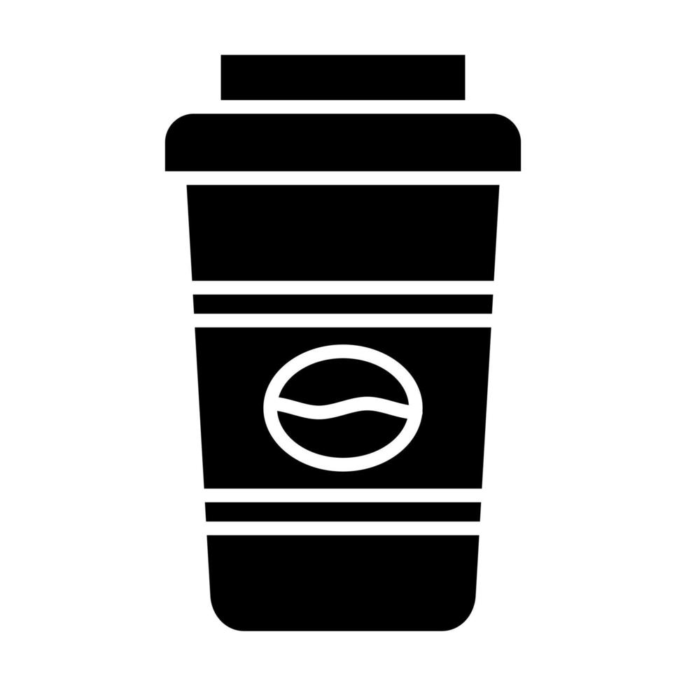 Coffee Glyph Icon vector