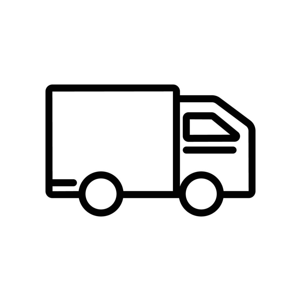 Truck icon. outline style icon. simple illustration. Editable stroke. Design template vector