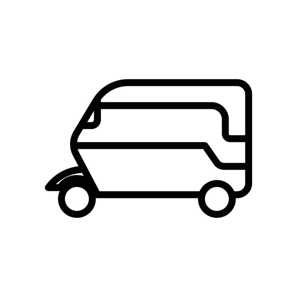 Bajaj icon. outline style icon. simple illustration. Editable stroke. Design template vector