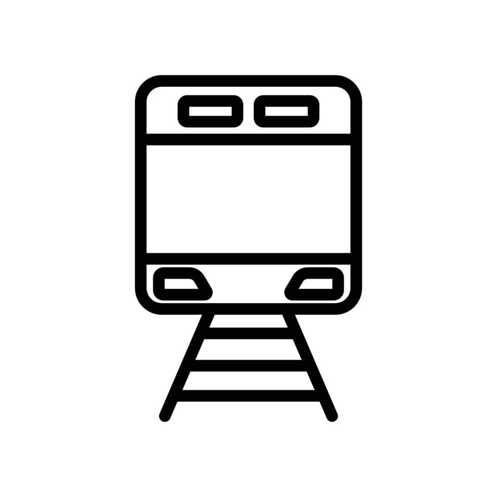 Train icon. outline style icon. simple illustration. Editable stroke. Design template vector