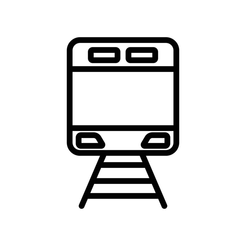 Train icon. outline style icon. simple illustration. Editable stroke. Design template vector