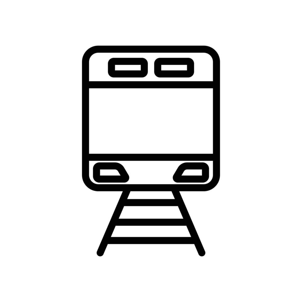 icono de tren. icono de estilo de contorno. simple ilustración. trazo editable. vector de plantilla de diseño