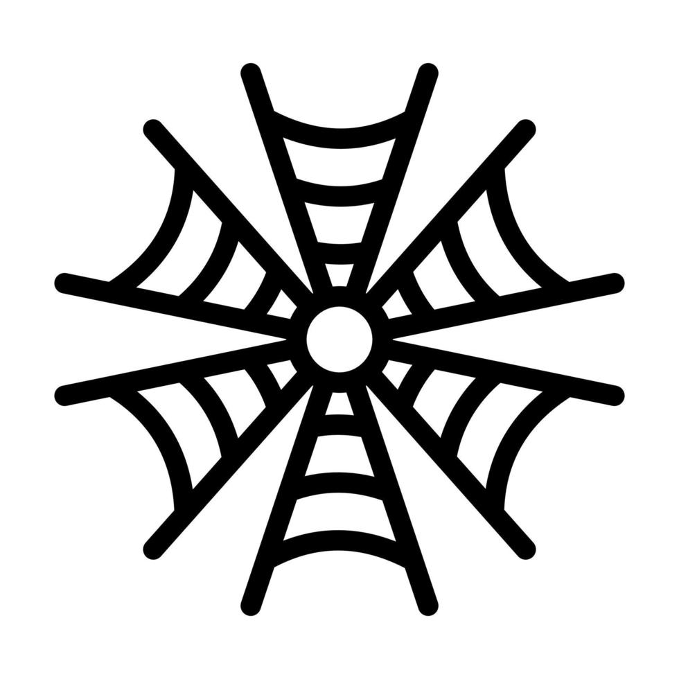 Spider Web Glyph Icon vector