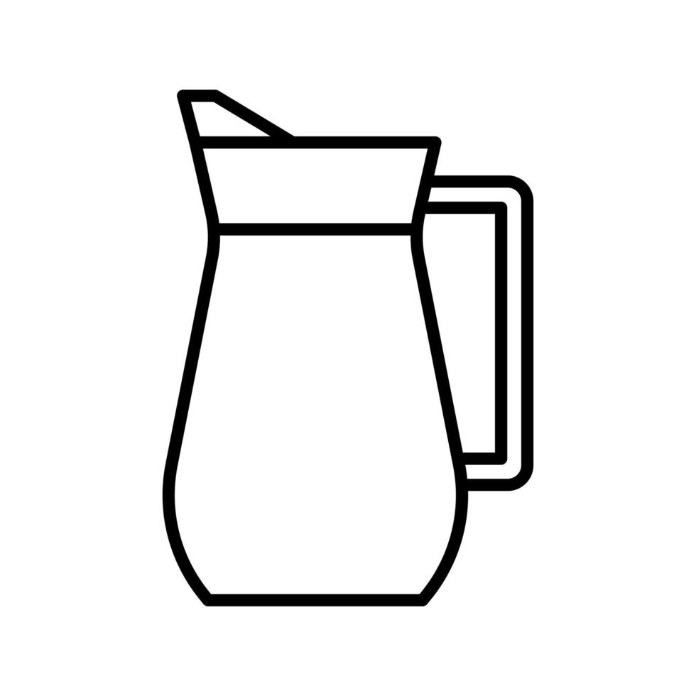 Jug Line Icon vector