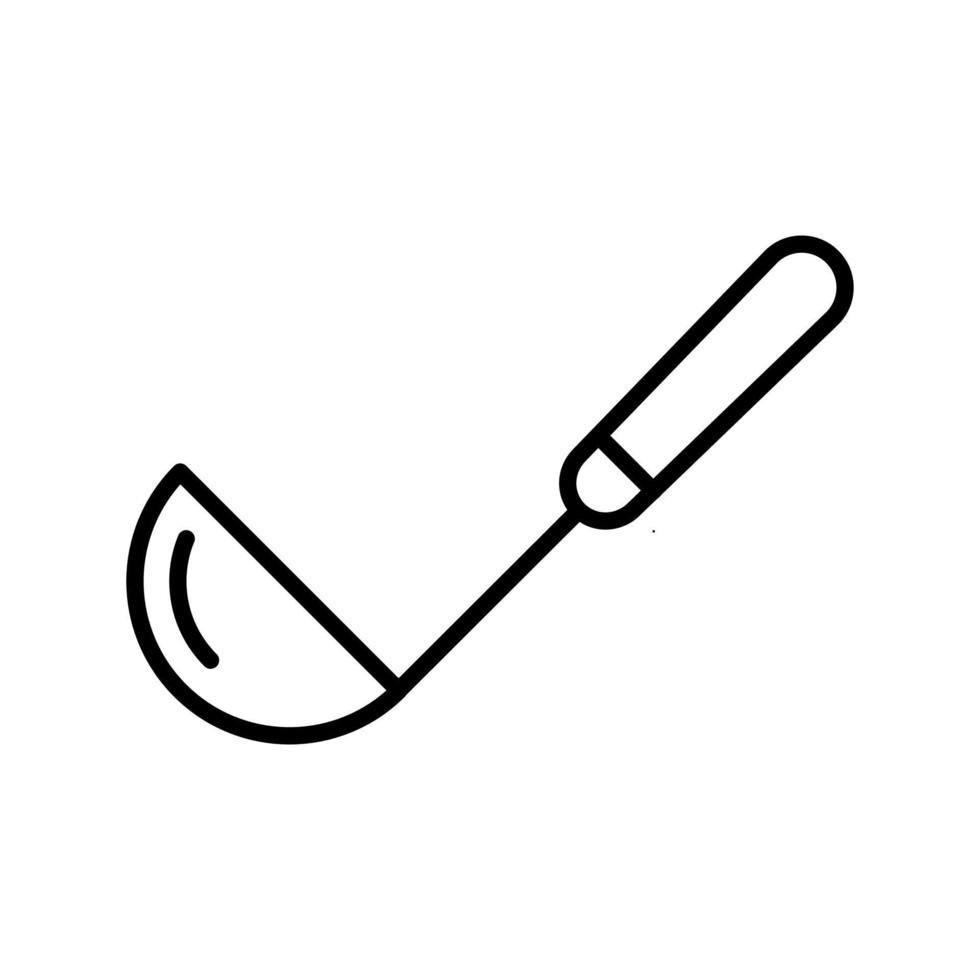 Ladle Line Icon vector