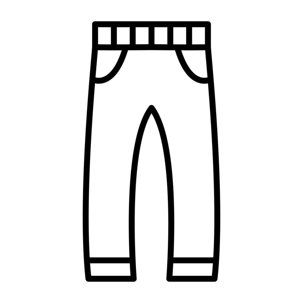 Business Trousers Line Icon vector