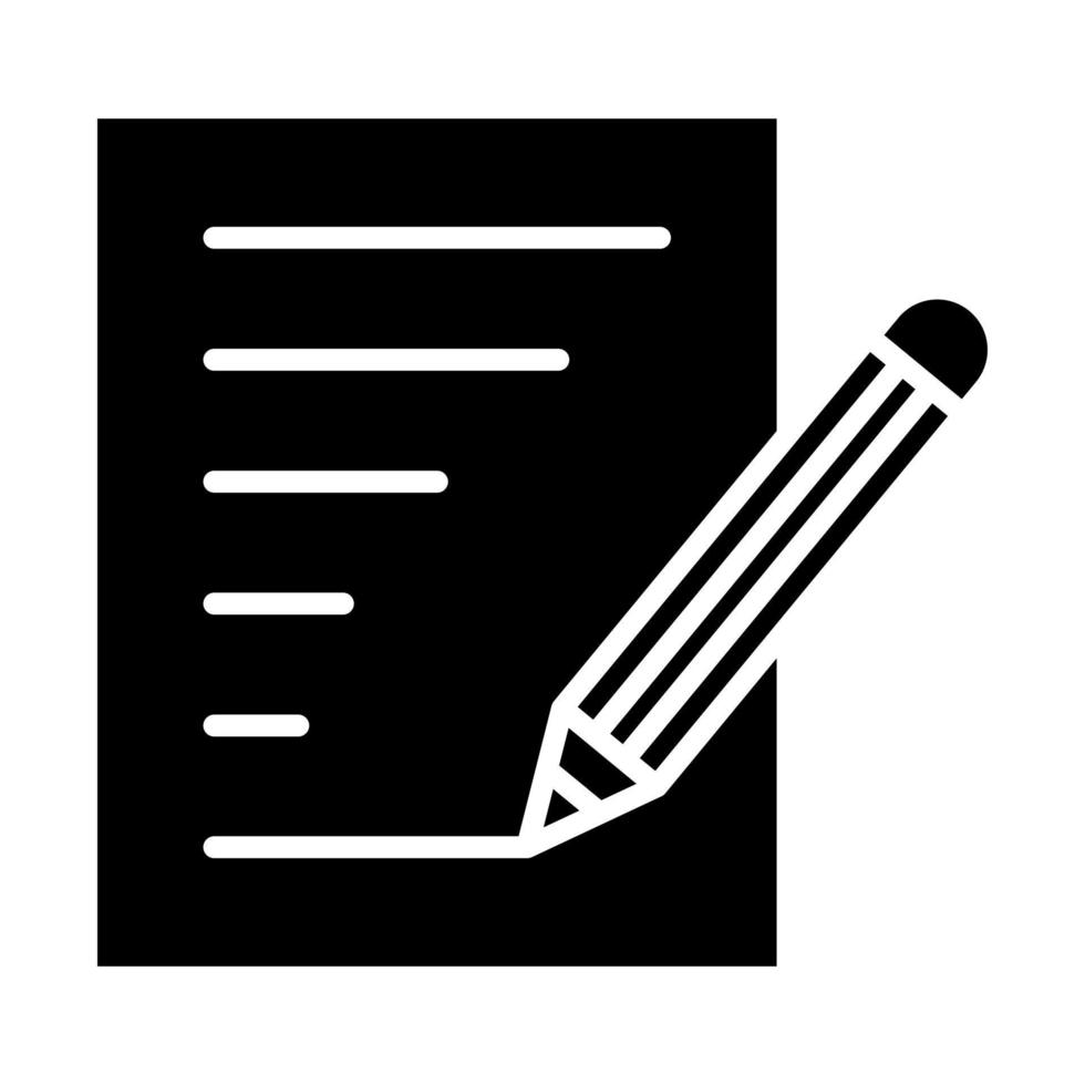 Pencil Glyph Icon vector