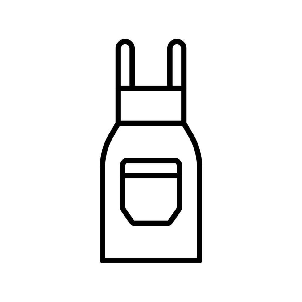 Apron Line Icon vector